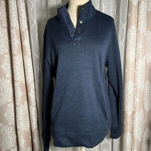 Sonoma Men's sweatshirt front button up Pullover size medium